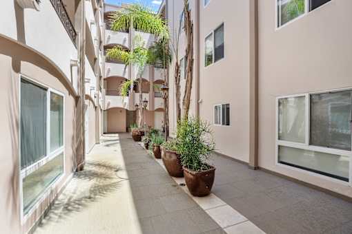 Courtyard Area of Armacost Colony by Wiseman