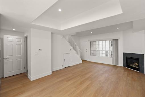 Living Room Space with Fireplace