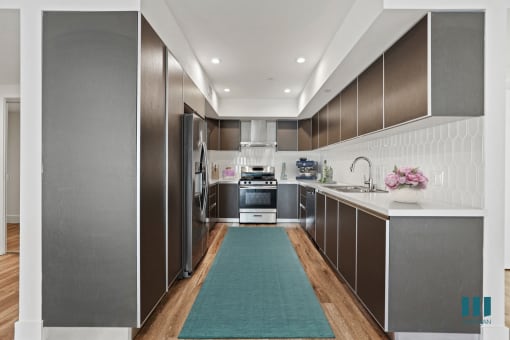 Kitchen with Energy-Efficient Appliances and Ample Cabinet Storage