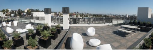 Rooftop Deck with Picnic and Entertainment Area