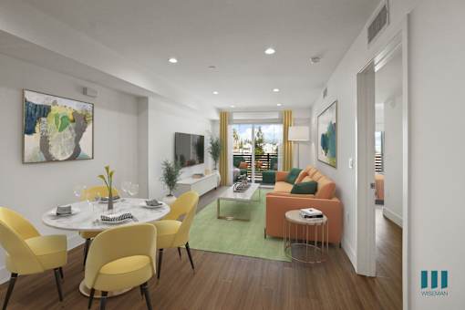 Dining Room, Living Room, and Patio