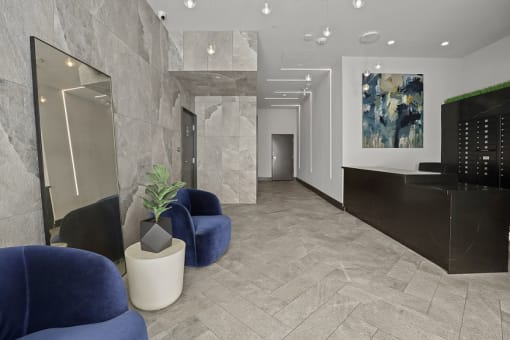 Lobby with Seating Area of Sunset Rise by Wiseman