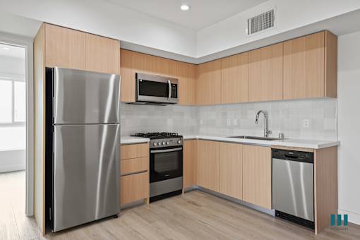 European-Style Kitchen at Venice Wave by Wiseman, California, 90291