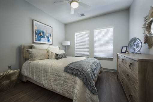 Bedroom With Expansive Windows at The Ivy at Berlin Place, South Bend, 46601