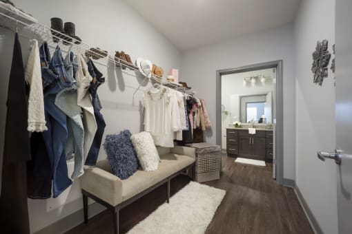 Waveland Master Walk-in Closet at The Ivy at Berlin Place, South Bend