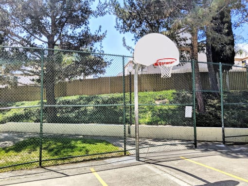 Basketball court at Stratton apartments in San Diego CA
