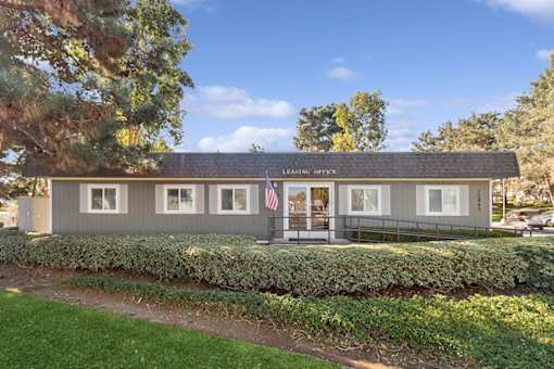 Exterior Leasing Office at Canyon Rim Apartments in San Diego CA