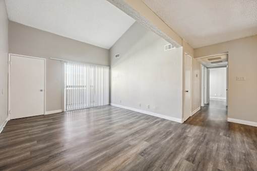 Vacant Living Room at Woodcreek Apartments in Las Vegas NV