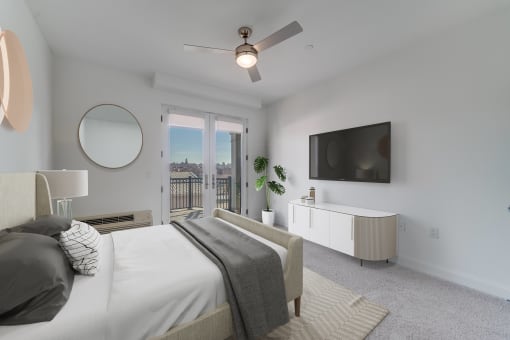 Gorgeous Bedroom at Infinity Edgewater, Edgewater, New Jersey
