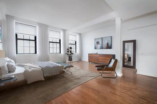 Stylish Bedroom at Grand Adams Apartment Owner LLC, Hoboken, NJ