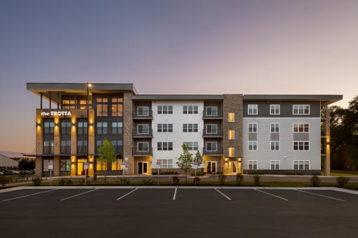 Building Exterior Night View at The TROTTA, Middleton