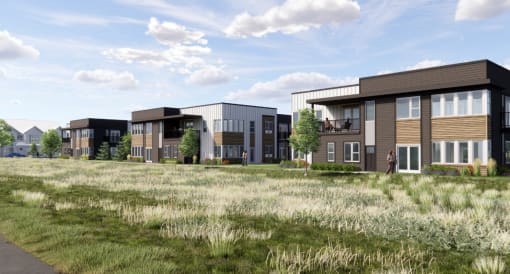 Exterior Rendering at The Daniels at Northern Gateway Apartments, Wisconsin, 53080