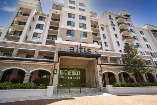 front view of building at Altis Grand Central, Tampa, FL