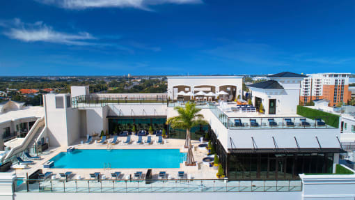 pool view at Altis Grand Central, Tampa, FL