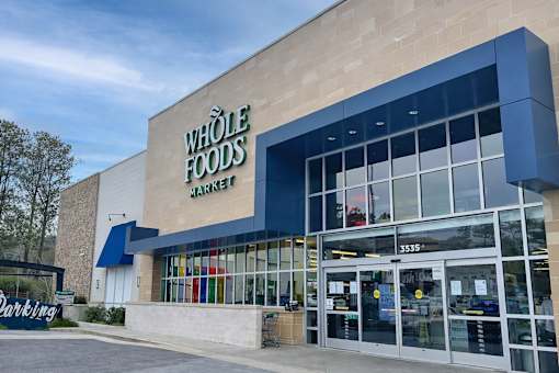 The exterior of a Whole Foods Market store.