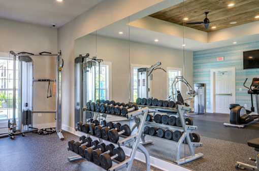 Reserve at Town Center fitness center.