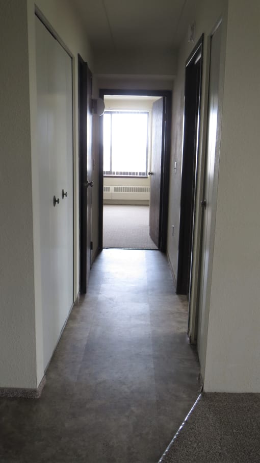 looking down the hall from the 2nd and 3rd floors