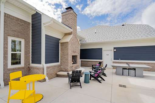 outdoor fireplace