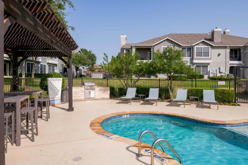 large pool & patio at Orion Prosper Lakes, Prosper, TX, 75078