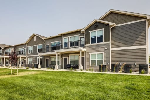 Building exterior at Icon Apartment Homes at Ferguson Farm, Bozeman, MT, 59718