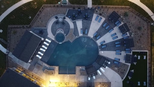 Pool at Icon Apartment Homes at Ferguson Farm, Bozeman, MT