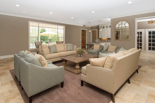 clubhouse with couches