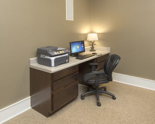 business center with printing