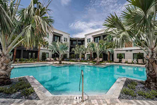 Community pool at The Citizen at Waterset, offering a refreshing retreat in Apollo Beach, Florida.