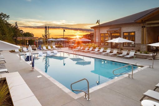 the swimming pool at the resort at governors crossing