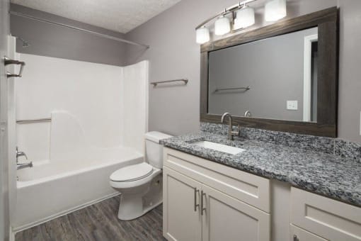 Whisperwood Granite Finish Bathroom