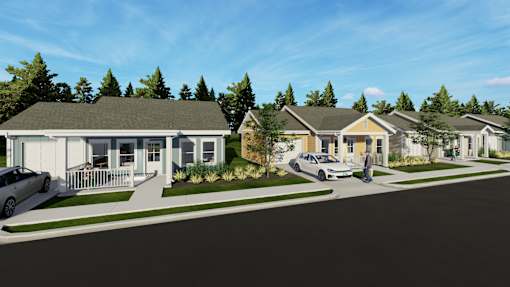 Row of houses at Allier Heartwood, Richmond Hill, 31324