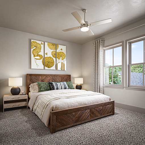 Bedroom with Bed at Allier Heartwood, Richmond Hill, GA