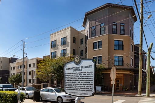Brewery District Signage at Vista Germantown, Nashville, Tennessee