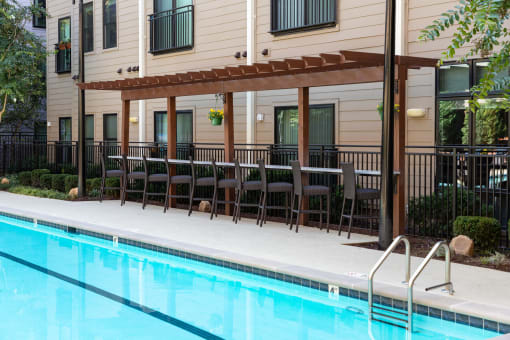 Pool With Lounge Area at Vista Germantown, Nashville, 37208