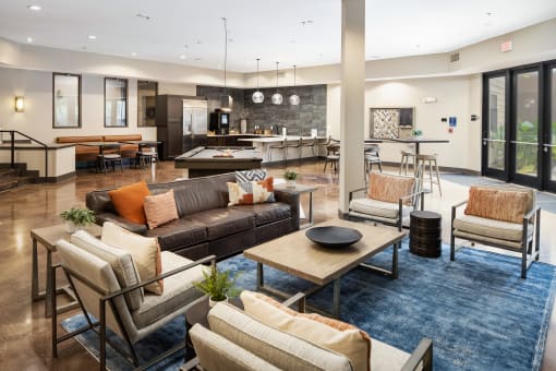 Clubroom With Kitchen at Vista Germantown, Nashville, TN, 37208