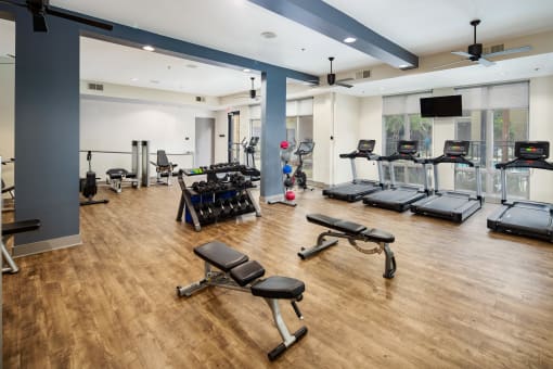 Gym at Vista Germantown, Nashville