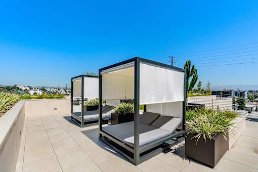 cabana lounge area