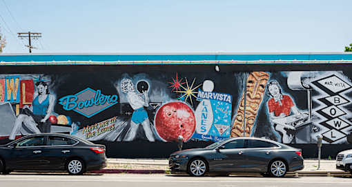 Local bowling alley Bowlero located in Mar Vista