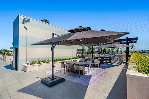 outdoor dining area