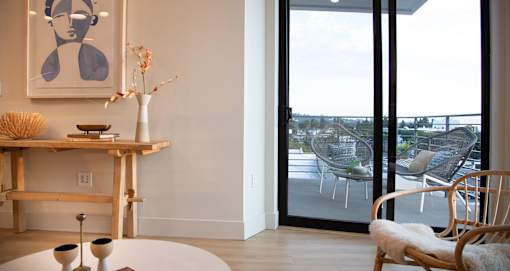 Large balconies in every residence