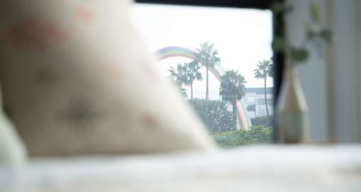 Rainbow views from Coda