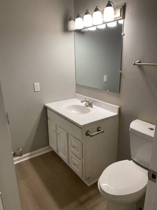 a small bathroom with a sink and a toilet