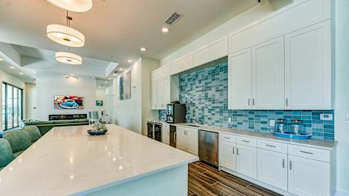 Clubhouse With Catering Kitchen at Imperial Crossing Luxury Apartment Homes, Bonita Springs, Florida