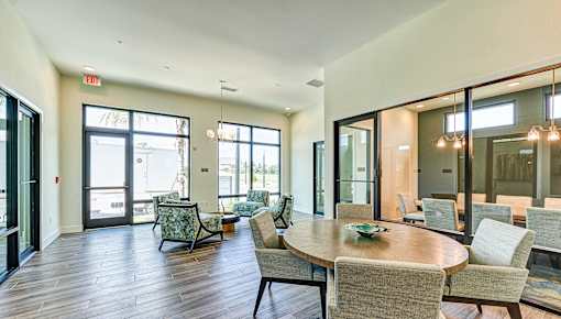 Clubhouse With Expansive Windows at Imperial Crossing Luxury Apartment Homes, Florida, 34134