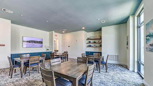 Eat-In Table In Clubhouse at Imperial Crossing Luxury Apartment Homes, Bonita Springs, FL