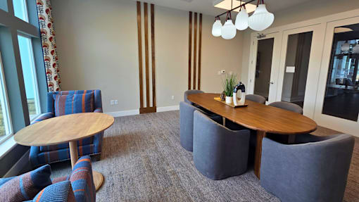 Clubhouse conference room at Greenwood Commons in Delaware, OH.