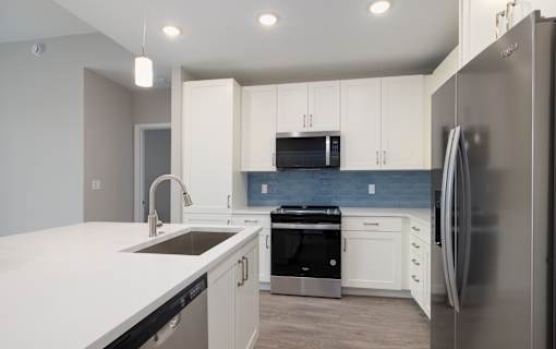 Kitchen with Stainless Steel Appliances at Imperial Crossing Luxury Apartment Homes, Bonita Springs, 34134