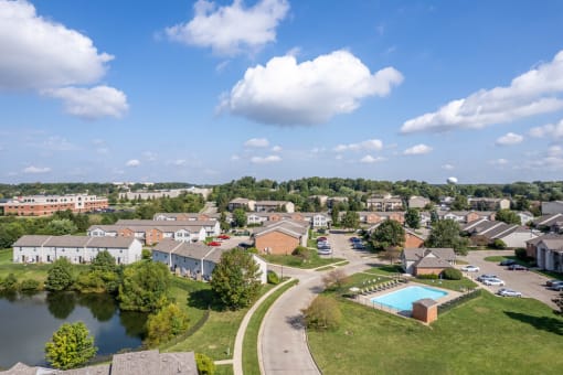 Aerial at Bayberry Cove, Bellbrook, OH