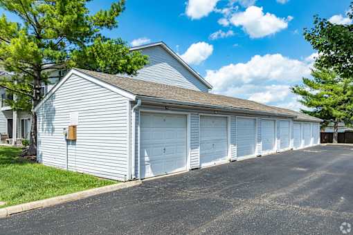 Detached garages are available for rent with your River Valley Apartment home.