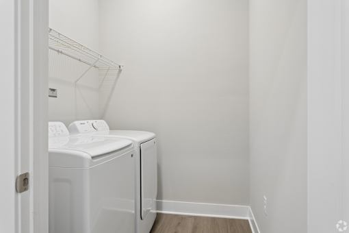 In-unit washer and dryer with each apartment at Tiffany Flats.